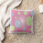 Coussin DOTS dimensionnels sur fond rose (Couverture)
