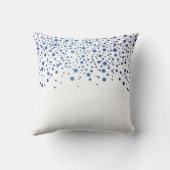 Coussin Dots élégants de saphir| Mariage| Personnaliser (Verso)
