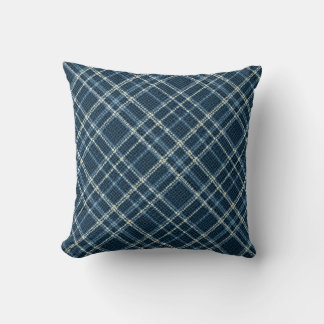 Coussin Dotted checkered pattern. Gray-blue.