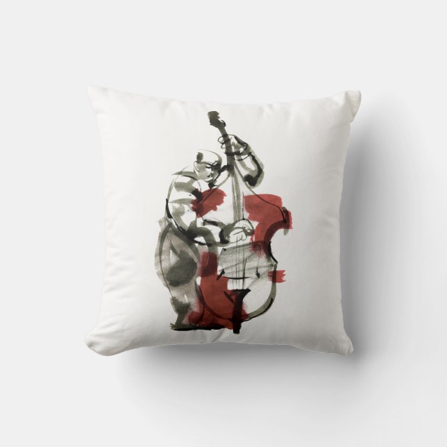 Coussin Double bassiste (Recto)