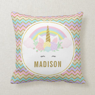 Coussin Double carreau magique latéral d'arc-en-ciel et d