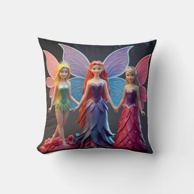 Coussin double face : Reine des fées lunaires (Recto)