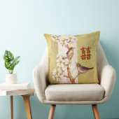 Coussin Double Happiness Oiseaux et Fleurs (Chaise)