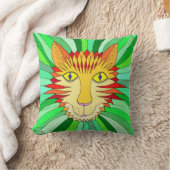 Coussin Double image McCatFace malicieux (Couverture)