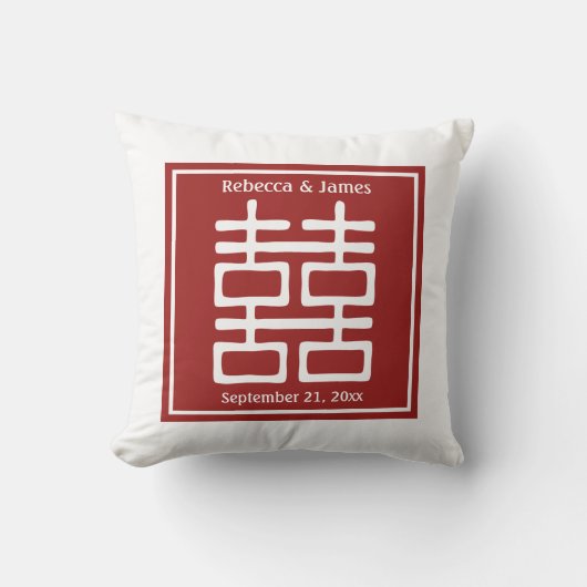 Coussin Double Mariage chinois (Recto)