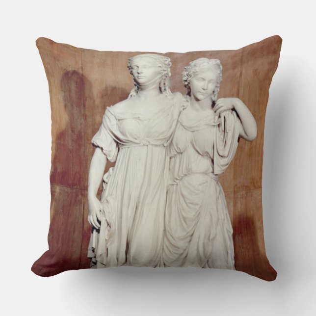 Coussin Double statue des princesses Louise (1776-1810) (Recto)
