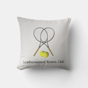 Coussin Double Tennis Sport Thème Argent