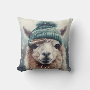 Coussin Douce Alpaca d'Hiver, personnalisé