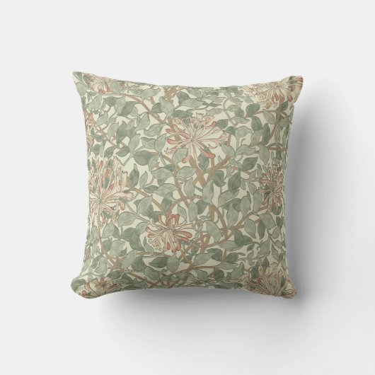 Coussin Douce Chèvre Vintage William Morris Chèvrefeuille (Recto)