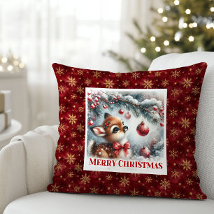 Coussin Douce décoration de chambre pour enfants avec forê