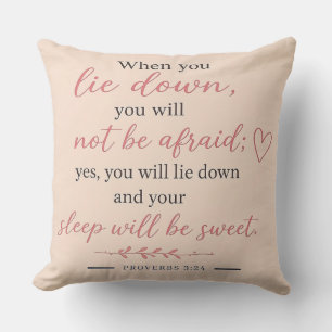 Coussin Douce & Élégante - PROVERBES 3:24