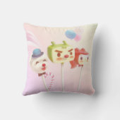 Coussin Douce Équipe : Cake Pops de personnages sur un bât (Verso)
