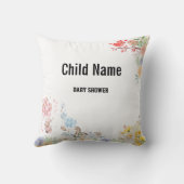 Coussin Douce Fête de Bébé Oiseaux d'Amour Teddy (Verso)