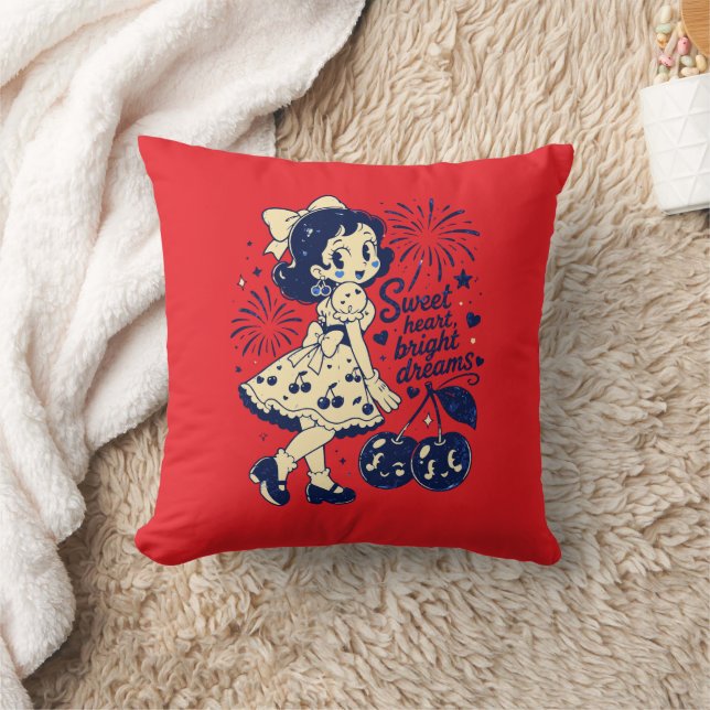 Coussin Douce fête d'indépendance du 4 juillet (Couverture)