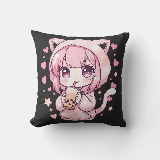 Coussin Douce Humeur Chibi (Recto)
