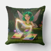 Coussin Douce Mariée Fée Colorée (Recto)