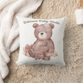 Coussin Douce peluche d'ours pour la douche de bébé (Couverture)
