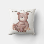 Coussin Douce peluche d'ours pour la douche de bébé (Verso)