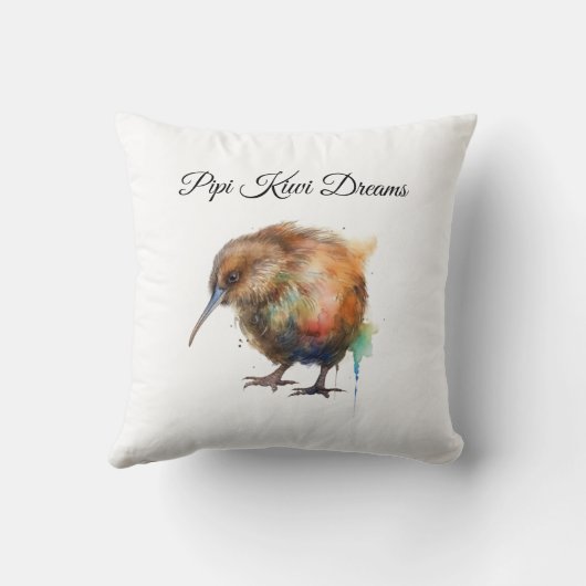 Coussin Douce Pipi Kiwi, personnalisé (Verso)