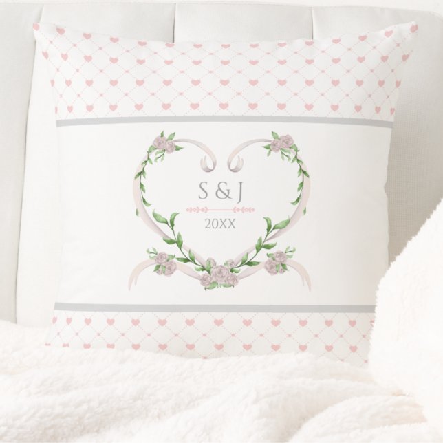 Coussin Douce Rose Romantique Saint Valentin (The sweetest personalized gift for a romantice Valentine's Day )