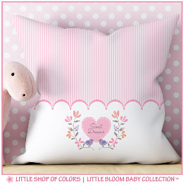Coussin Douces Rêves Personnalisés Fleur Bébé Fille