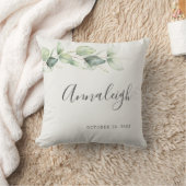 Coussin Douceur Botanique de Mariage avec Eucalyptus (Couverture)