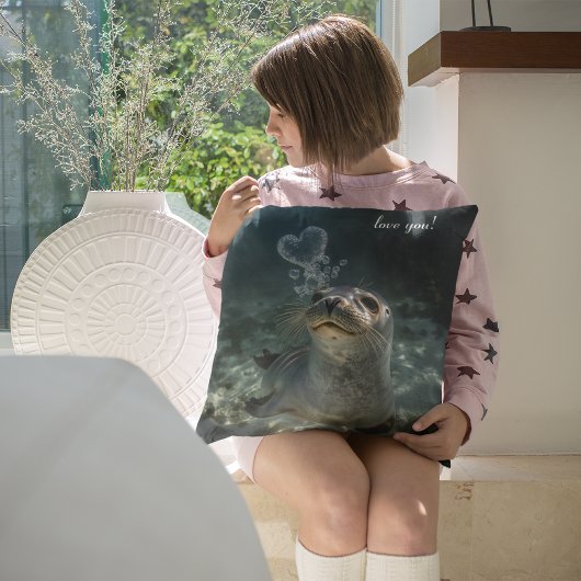 Coussin Douceur Scellée D'un Baiser Magie Sous-Marine