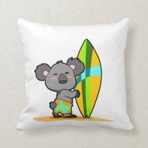 Coussin d'ours de koala de surf