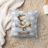 Coussin d'ours en peluche personnalisé pour bébé g (Couverture)