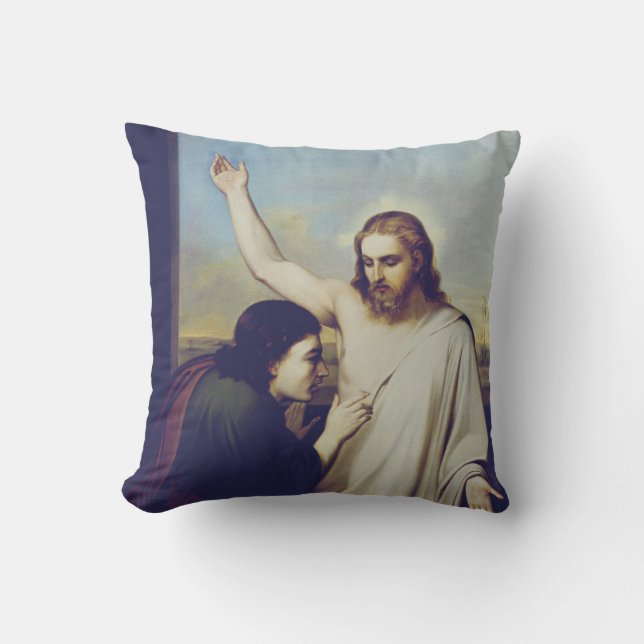 Coussin Douter de Saint Thomas par Silvestro Lega (Recto)