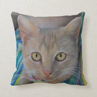 Coussin doux de dessin de chaton