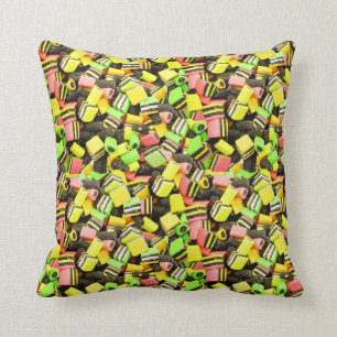 Coussin doux de sucrerie d'Allsorts de réglisse