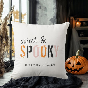 Coussin Doux Et Éffrayant Coloré   Bonne Halloween