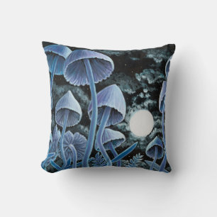 Coussin Douze champignons magiques à pleine lune