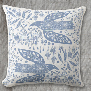 Coussin Dove Bird Blue