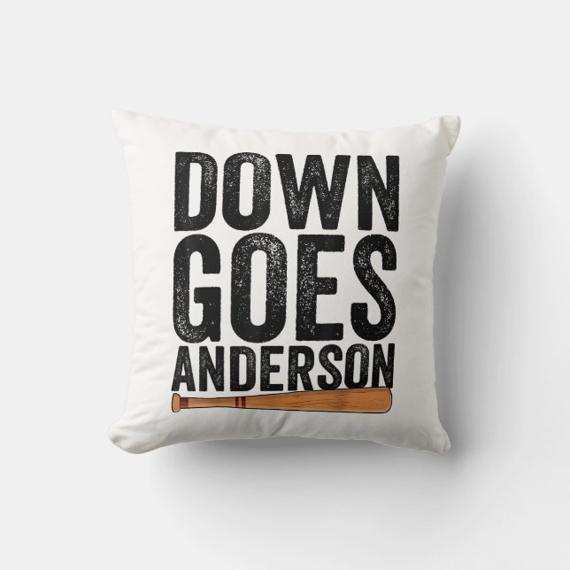 Coussin DOWN GOLF ANDERSON FUNNY BASEBALL cadeau ANDERSON (Recto)