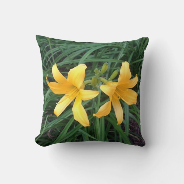Coussin Downey "DAYLILY" Gold Duo — (Recto)