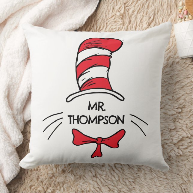 Coussin Dr. Seuss | Chat dans le Chapeau Nom de l'enseigna (Couverture)