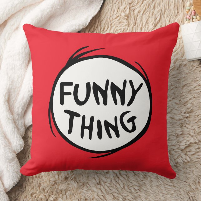 Coussin Dr Seuss | Chose Une Chose Deux - Chose Drôle (Couverture)