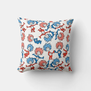 Coussin Dr Seuss   Chose Une Chose Deux Motifs du drapeau 