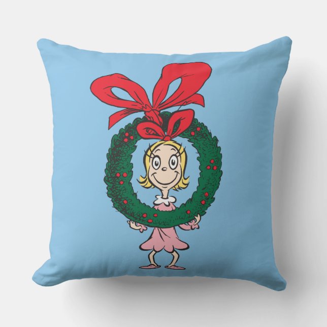 Coussin Dr. Seuss | Cindy-Lou Who - Couronne (Recto)