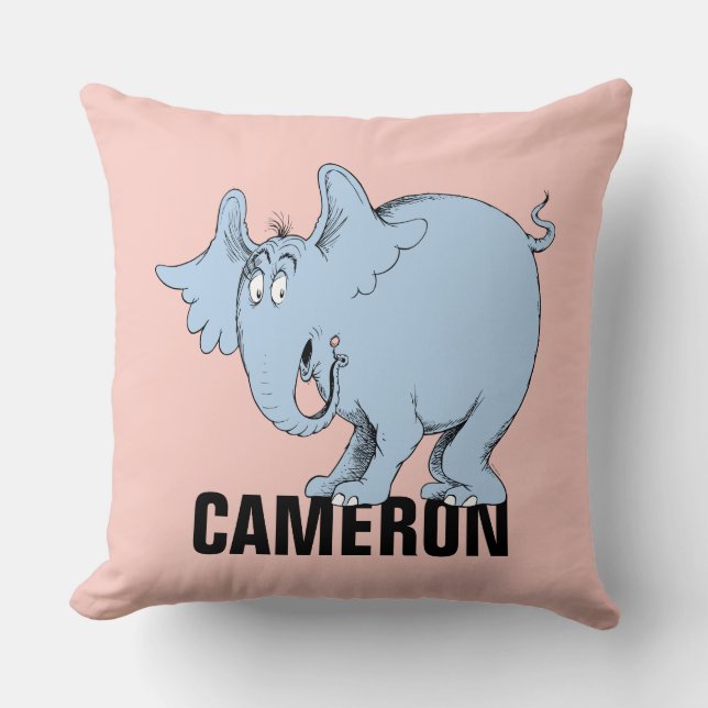 Coussin Dr. Seuss | Horton Entend Qui (Recto)
