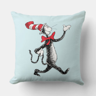 Coussin Dr. Seuss   Le Chat Chapeauté défile sur le podium