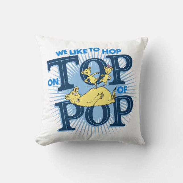 Coussin Dr. Seuss | Nous aimons sauter sur Pop (Recto)