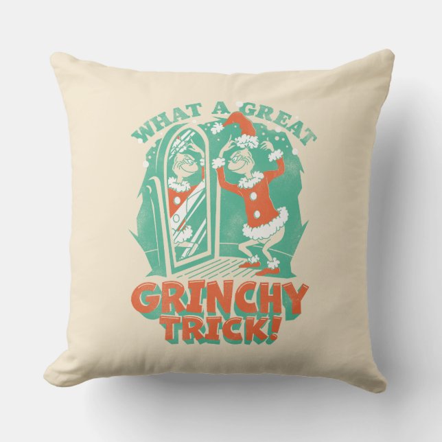Coussin Dr. Seuss | Quel super tour de Grinch ! (Recto)