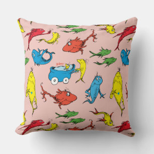 Coussin Dr. Seuss Un Poisson Deux Poissons Motif