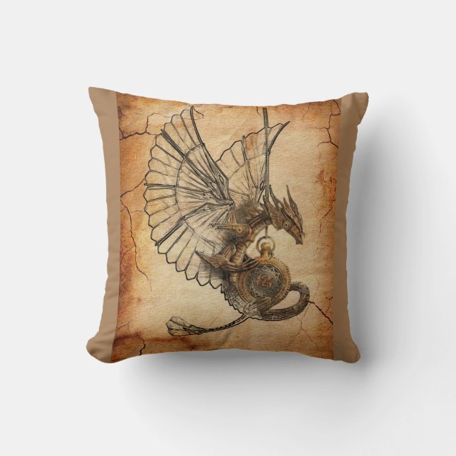 Coussin Dragon avec ailes (Recto)