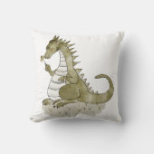 Coussin dragon avec fleur (Recto)
