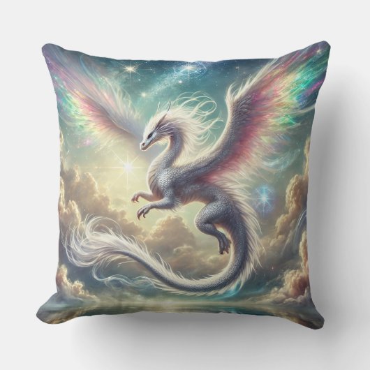 Coussin Dragon blanc (Recto)