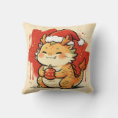 Coussin Dragon de Noël du zodiaque chinois (Verso)
